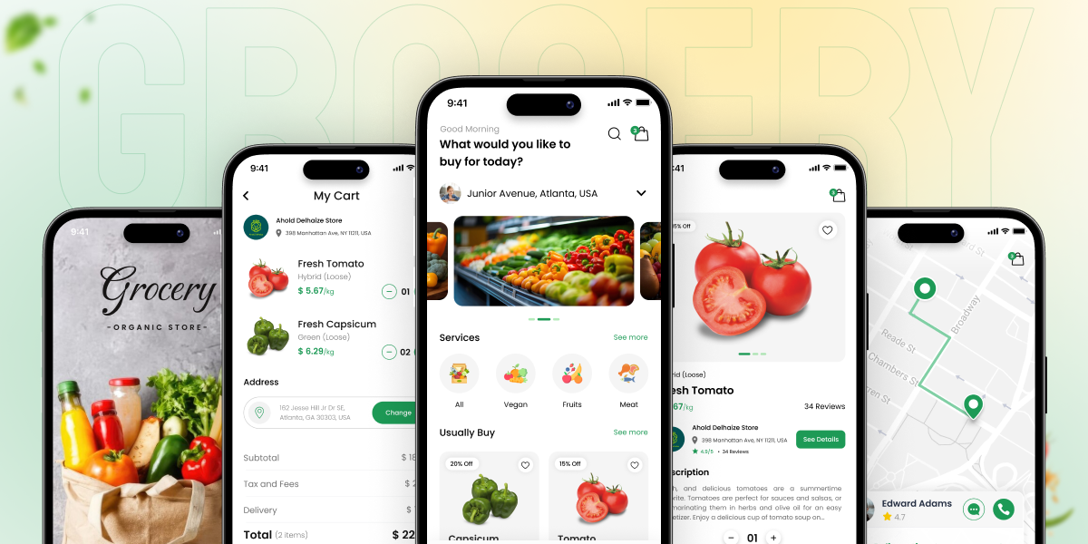 grocery delivery app features