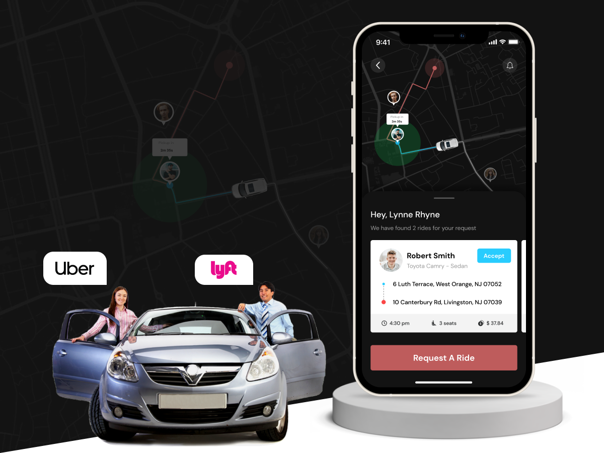 ride sharing app development like uber or lyft